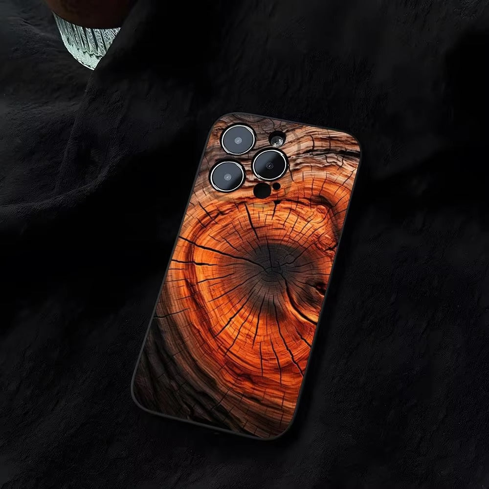 Luxury Apple iPhone Case, MagSafe Compatible, Natural Wood Finish, Ultra Thin, Shockproof, Camera Lens and Screen Protection, Magnetic Full Body Cover