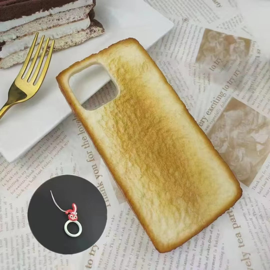 Premium Apple iPhone Case, MagSafe Compatible, Camera Lens and Screen Protection, Ultra Thin, Shockproof, Magnetic, Full All Around Protection, 3D Toast Bread Soft Cover