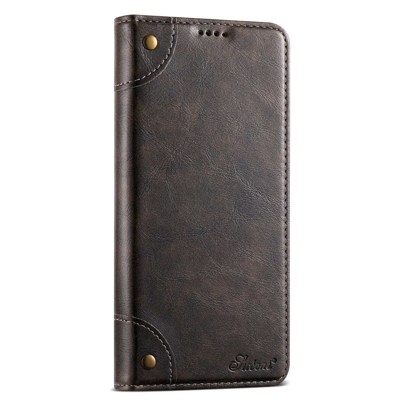 Retro Leather Wallet iPhone Case – Magnetic Closure, Card Slots, Shockproof Protection Durable PU Leather Cover for iPhone